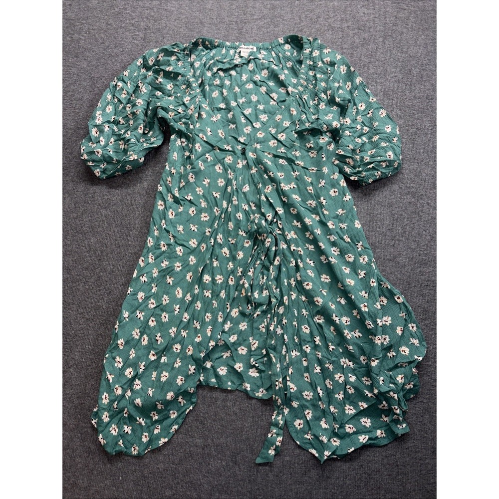 Billabong Women's Dress Swim Cover-Up Size Small Green Floral